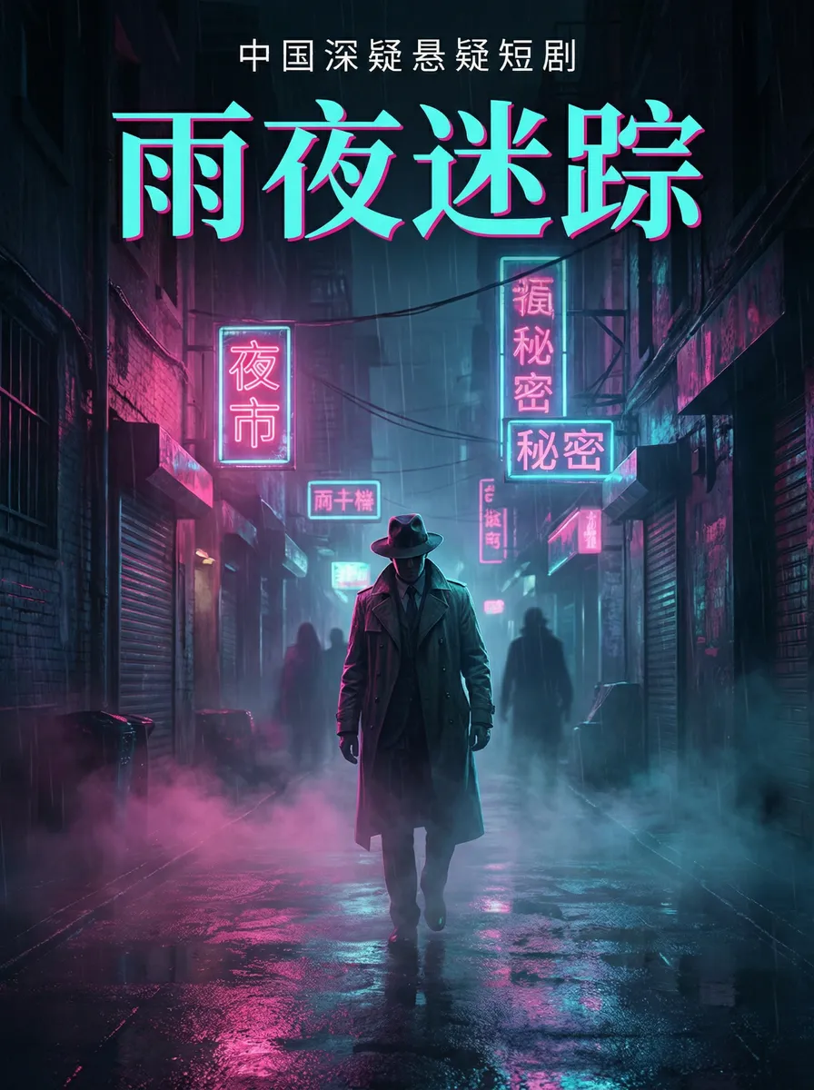 每日大赛今日大赛 悬疑追踪短剧 - 雨夜迷踪海报
